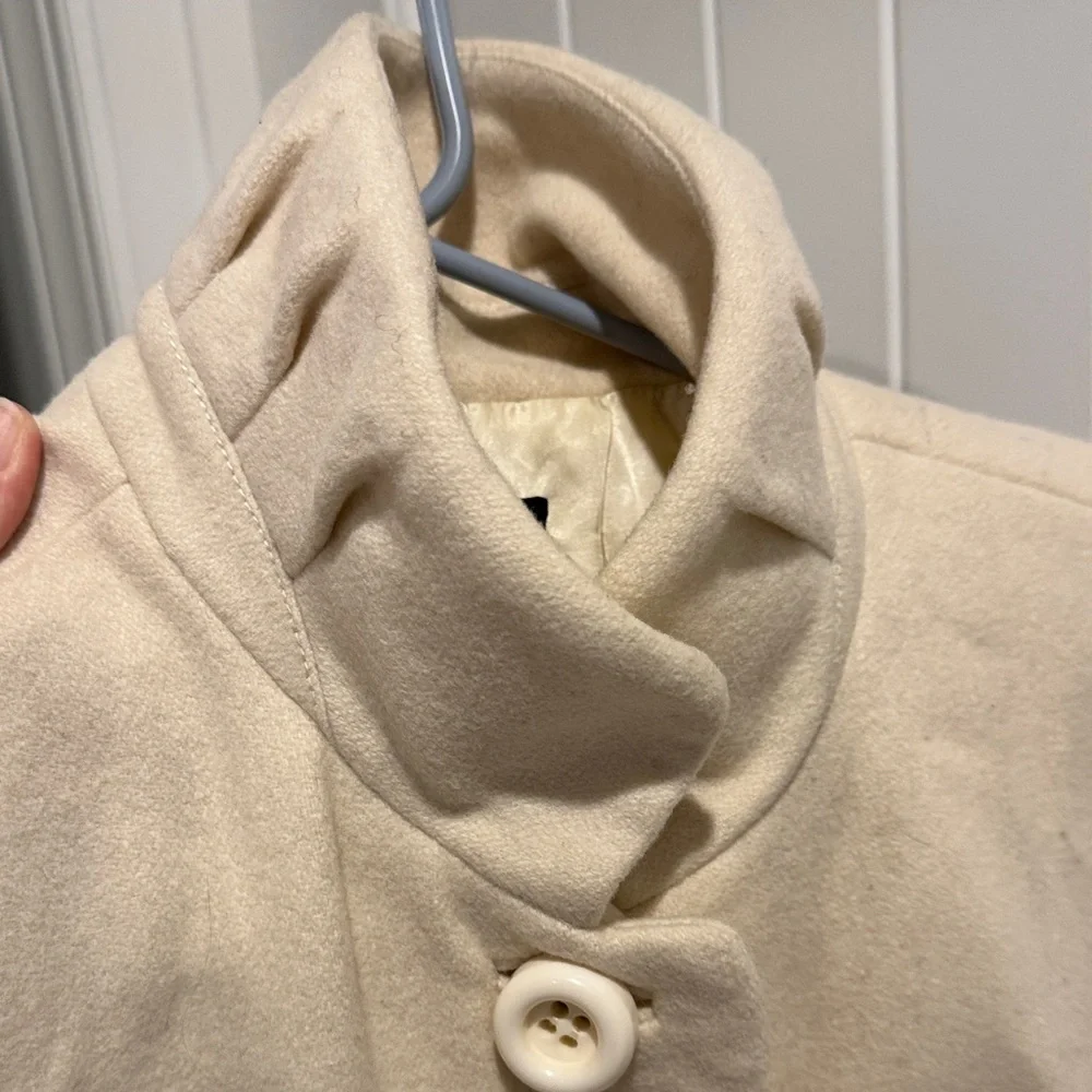 J. Crew Cream Wool winter Coat - Picture 3 of 9